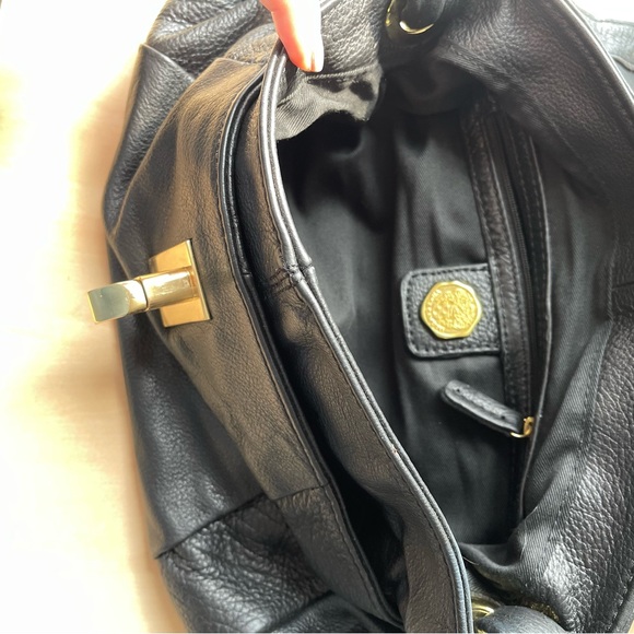 Vince Camuto Dual Leather Statement T-Clasp Purse - Picture 6 of 8